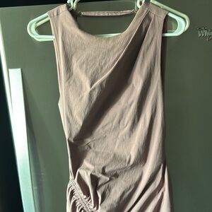 ZARA M Sleeveless Taupe Dress